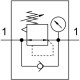 Блоки регуляторов Festo VMPA1-B8-R1-M5-06