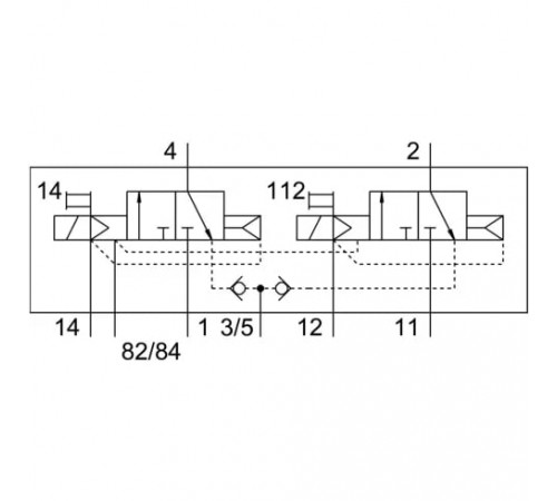 Распределитель с электромагнитным управлением Festo CPV10-M1H-2X3-GLS-Y-M7