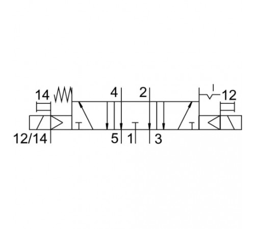 Распределитель с электромагнитным управлением Festo VSVA-B-P53ED-ZD-A1-1T1L