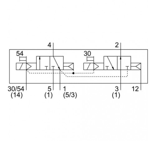 Распределитель с электромагнитным управлением Festo VSVA-B-T32W-AZD-A2-1T1L
