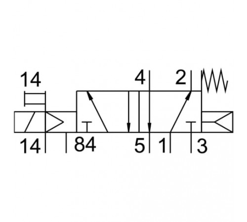Распределитель с электромагнитным управлением Festo VUVG-S18-M52-RZT-G14-1T1L