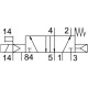 Распределитель с электромагнитным управлением Festo VUVG-S18-M52-RZT-G14-1T1L