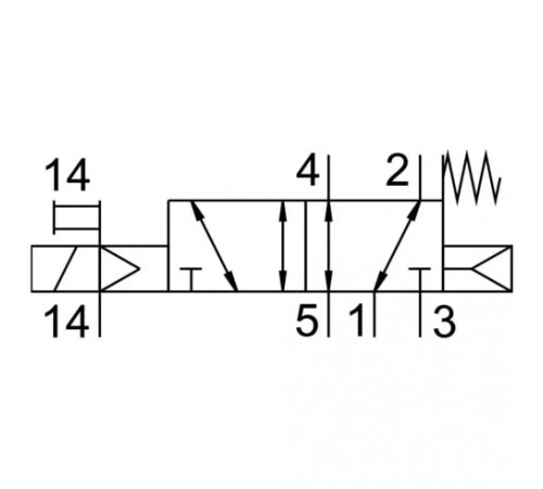 Распределитель с электромагнитным управлением Festo VUVG-L18-M52-RZT-G14-1P3