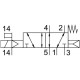 Распределитель с электромагнитным управлением Festo VUVG-L18-M52-RZT-G14-1P3