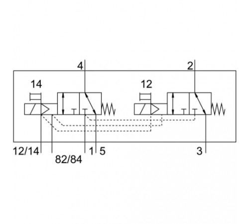 Распределитель с электромагнитным управлением Festo VMPA14-M1HF-KS-PI