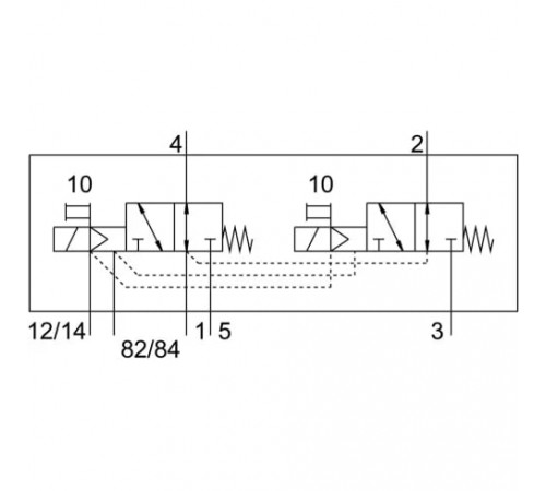 Распределитель с электромагнитным управлением Festo VMPA14-M1HF-NS-PI