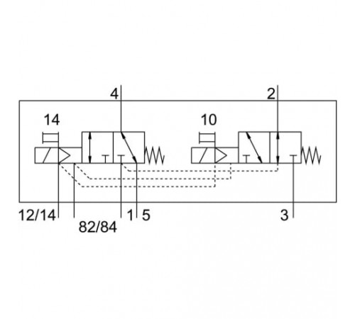 Распределитель с электромагнитным управлением Festo VMPA14-M1HF-HS-PI