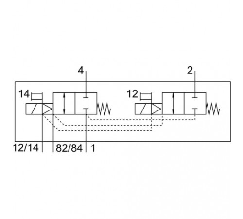 Распределитель с электромагнитным управлением Festo VMPA14-M1HF-DS-PI