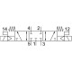 Распределитель с электромагнитным управлением Festo VUVG-L18-P53C-T-G14-1H2L-W1