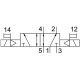 Распределитель с электромагнитным управлением Festo VUVG-S14-B52-T-G18-1H2L-W1