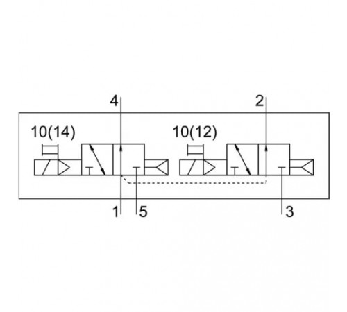 Распределитель с электромагнитным управлением Festo VUVG-L14-T32U-AT-G18-1P3