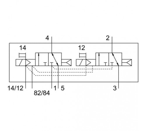 Распределитель с электромагнитным управлением Festo VUVG-S14-T32C-AZT-G18-1T1L