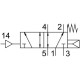 Распределитель с пневматическим управлением FestoVUWG-L10-M52-R-M5