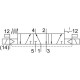 Распределитель с электромагнитным управлением Festo VSVA-B-P53BD-ZD-A1-1T1L