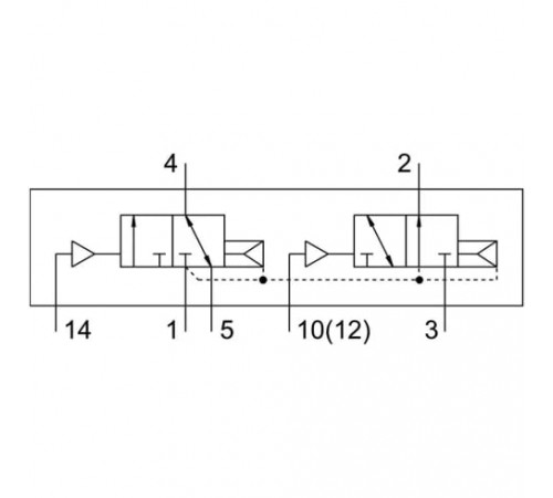 Распределитель с пневматическим управлением Festo VUWG-L10-T32H-A-M5