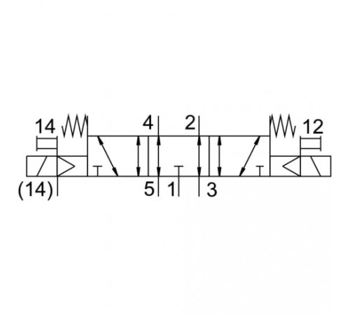 Распределитель с электромагнитным управлением Festo VSVA-B-P53E-ZTR-D2-1T1L