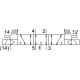 Распределитель с электромагнитным управлением Festo VSVA-B-P53E-ZTR-D2-1T1L