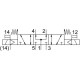 Распределитель с электромагнитным управлением Festo VSVA-B-P53U-ZH-D2-1T1L