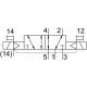 Распределитель с электромагнитным управлением Festo VSVA-B-B52-ZD-D2-2AT1L
