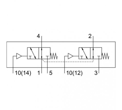 Распределитель с пневматическим управлением Festo VUWG-L10-T32U-M-M5