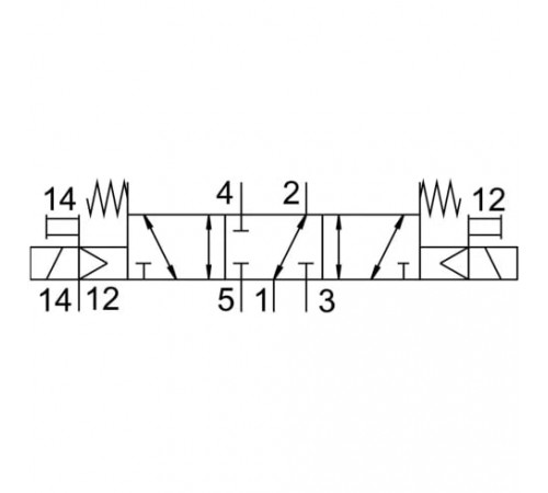 Распределитель с электромагнитным управлением Festo VSVA-B-P53F-ZD-D1-1T1L