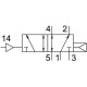 Распределитель с пневматическим управлением FestoVUWG-L14-M52-A-G18