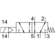 Распределитель с электромагнитным управлением Festo VSVA-B-M52-MZ-A1-1T1L