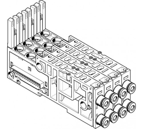 Монтажная плита Festo VMPAL-AP-4X10-QS4-2