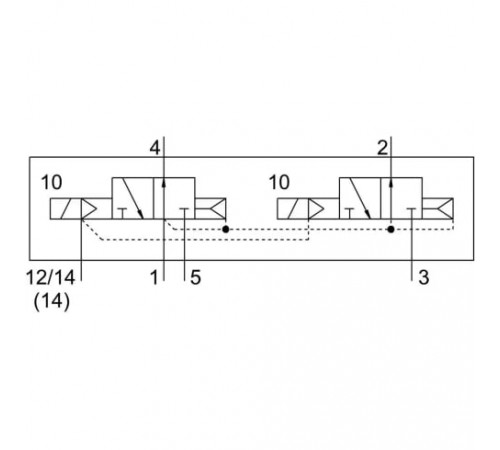 Распределитель с электромагнитным управлением Festo VSVA-B-T32U-AZ-A2-1T1L