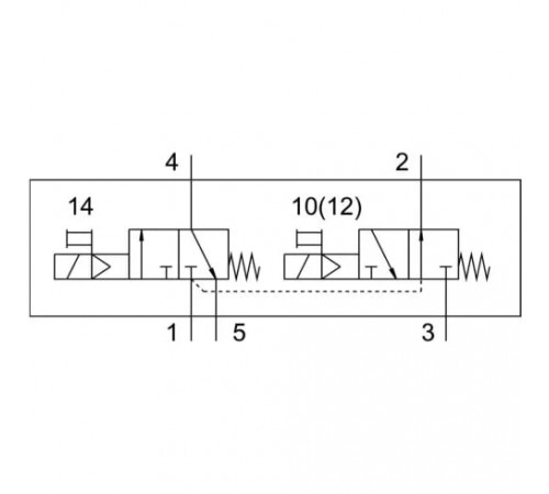 Распределитель с электромагнитным управлением Festo VUVG-L14-T32H-MT-G18-1R8L