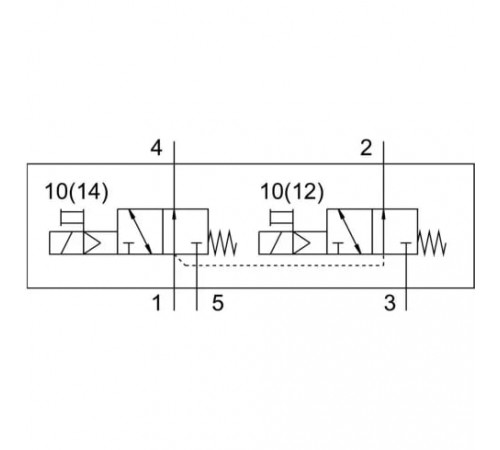Распределитель с электромагнитным управлением Festo VUVG-L14-T32U-MT-G18-1P3