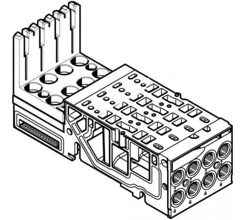 Монтажная плита Festo VMPA1-AP-4-1-EMM-4