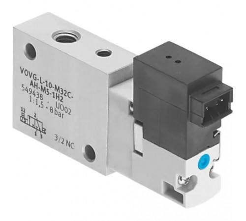 Распределитель с электромагнитным управлением Festo VOVG-L10-M32U-AH-M5-1H2