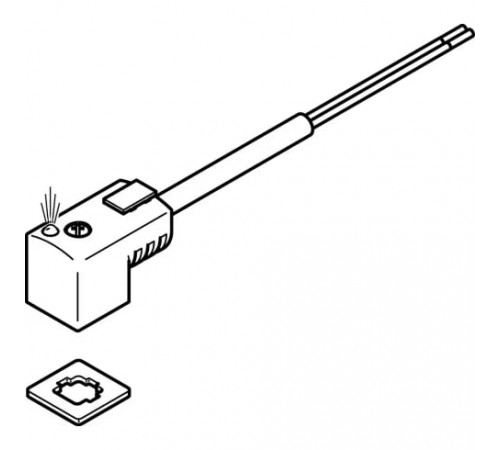Штекерная розетка Festo KMEB-3-24-2,5-LED