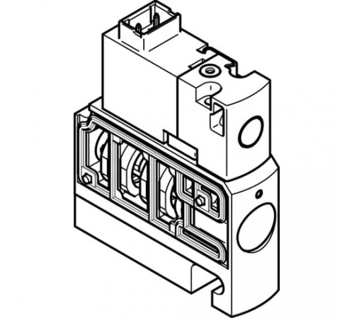 Распределитель с электромагнитным управлением Festo CPVSC1-M5H-N-T-M5O
