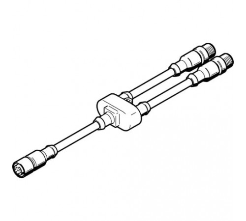 Соединительный кабель Festo NEBV-M12G8-KD-3-M12G4