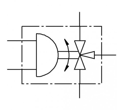 Шаровой кран с приводом Festo VZBA-2-GGG-63-32T-F0507-V4V4T-PP106-R-90-C Ру63 Ду50 (PN63 DN50)