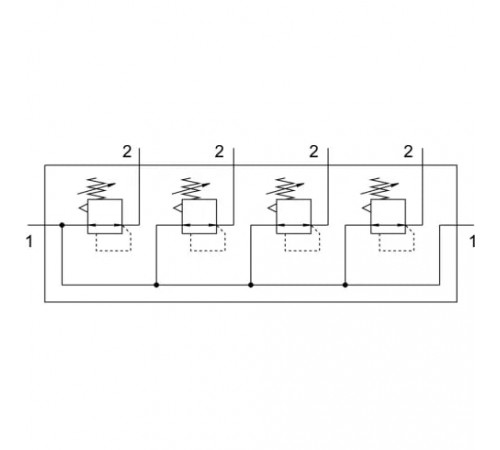 Коллектор регуляторов давления Festo LRB-1/2-D-O-K4-MIDI