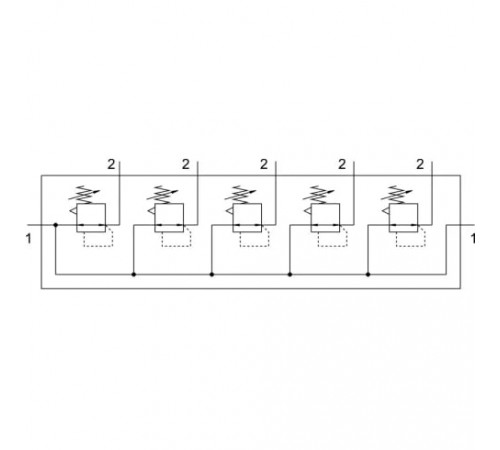 Коллектор регуляторов давления Festo LRB-1/2-D-O-K5-MIDI
