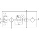 Блок подготовки воздуха, комбинация Festo FRC-1/4-DB-7-MINI-KC-MPA