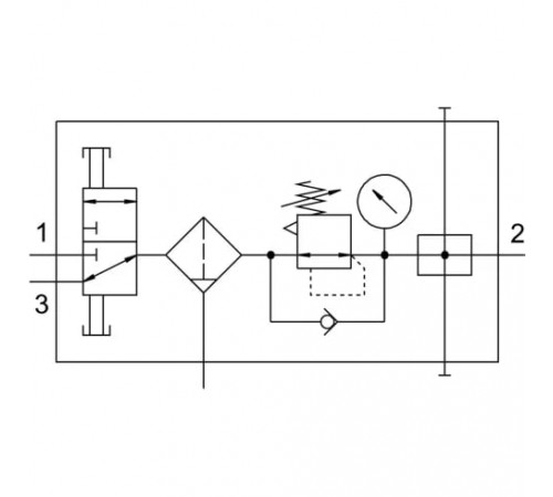 Блок подготовки воздуха, комбинация Festo LFR-1/4-DB-7-MINI-KB-MPA