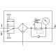 Блок подготовки воздуха, комбинация Festo LFR-1/4-DB-7-MINI-KC-MPA