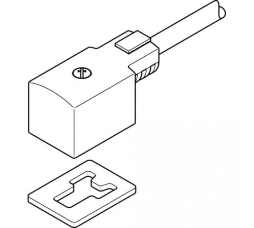 Штекерная розетка Festo KMV-1-24-10-LED