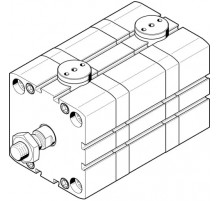 Компактный пневмоцилиндр Festo ADN-100-EL