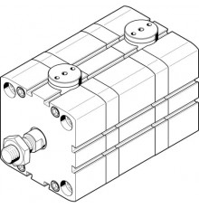 Компактный пневмоцилиндр Festo ADN-100-EL