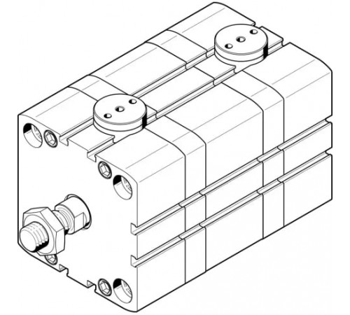 Компактный пневмоцилиндр Festo ADN-100-EL