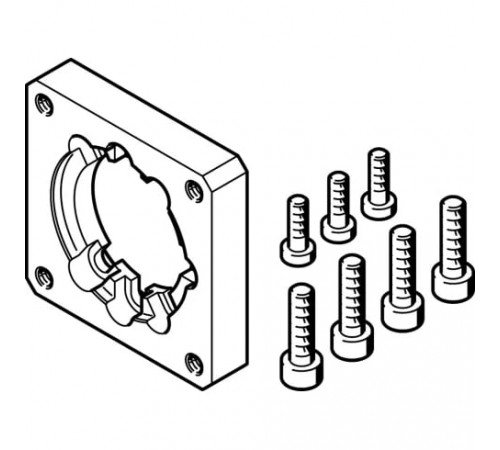Фланец электродвигателя Festo EAMF-A-44A/B-55A