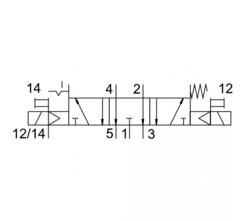 Распределитель с электромагнитным управлением Festo VSVA-B-P53EP-ZD-A1-1T1L