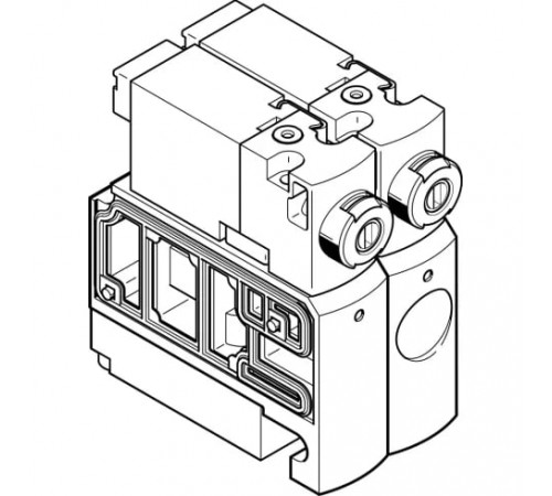 Распределитель с электромагнитным управлением Festo CPVSC1-M1H-J-H-M5