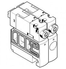 Распределитель с электромагнитным управлением Festo CPVSC1-M1LH-J-H-M5
